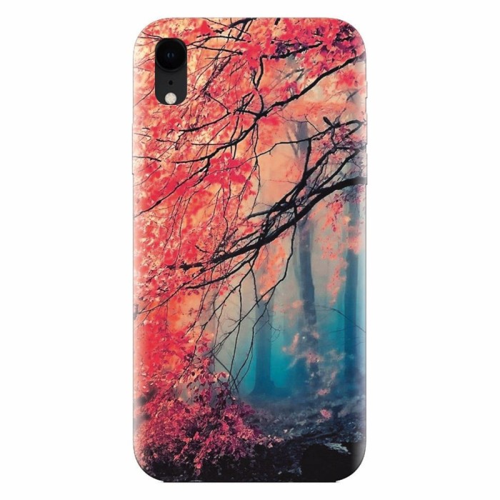 Husa silicon pentru Apple Iphone XR, Morning Fog Inest Nature