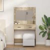 VidaXL Birou de Toaletă Stejar sonoma 78,5 x 41 x 135 cm Lemn compozit
