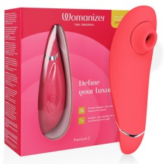 Womanizer Premium 2 Stimulator Clitoral Framboise foto