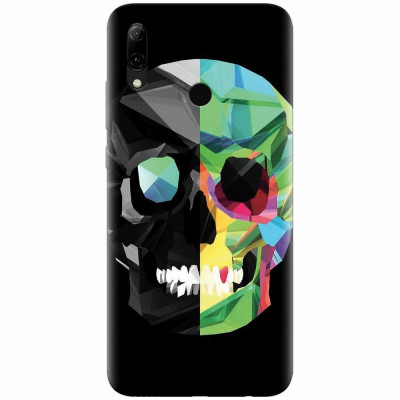 Husa silicon pentru Huawei P Smart 2019, Colorful Skull foto