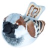Figurina Pasare Vrabiuta cu Sunet Wild Republic, Plus Interactiv, Jucarie Educativa 1+ ani, Multicolor 17x10x12 cm