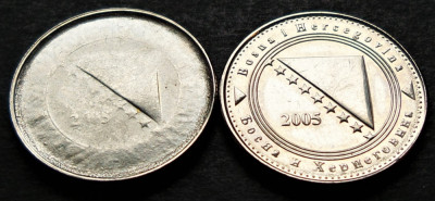 Moneda 5 FENINGA - BOSNIA HERTEGOVINA, anul 2005 *cod 247 EROARE SEVERA BATERE! foto