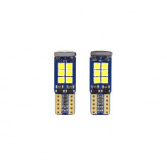 Set 2 x Becuri auto LED SMD, T10, Canbus foto