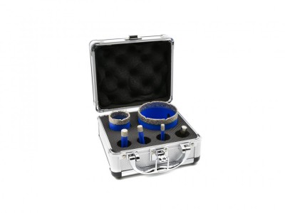Set carote diamantate 6-68mm 6 piese, Geko G65100 foto