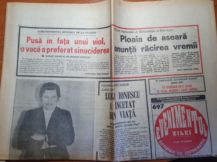 evenimentul zilei 5 octombrie 1994-art despre ionela prodan,hagi, raducioiu