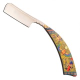 Cumpara ieftin Brici de Ras IdeallStore Egyptian Razor, Lama Otel 7cm, Maner Aluminiu, Multicolor, 21.5cm