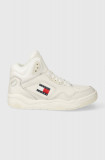 Tommy Jeans sneakers TJW NEW BASKET MC culoarea alb, EN0EN02493