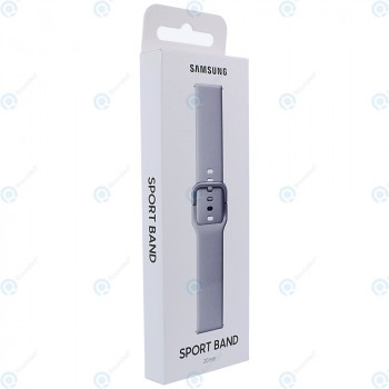 Samsung Galaxy Watch Active2 44 mm (SM-R820 SM-R825) Set curea sport (blister UE) nor argintiu ET-SFR82MSEGWW foto