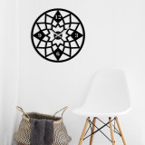 Ceas de perete Metal Wall Clock 19, Negru, 48x1x48 cm