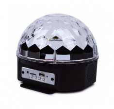 Glob Disco cu Boxa Laser Club cu telecomanda, bluetooth, redare audio mp3 foto