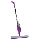 Mop Plat Spray OTI cu 2 Fete, Lungime 120 cm, Microfibra, Culoare Mov/Gri