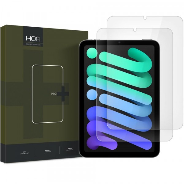 Folie de protectie Ecran HOFI Glass PRO+ pentru Apple iPad mini (2024) / mini (2021), Sticla Securizata, Full Glue, Set 2 bucati