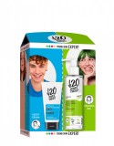 Set Gel de curatare 190ml + Crema matifianta de noapte cu prebiotice 50ml, Under20