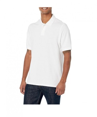 Tricou polo cu maneca scurta Amazon Essentials, alb, XXL - OUTLET foto