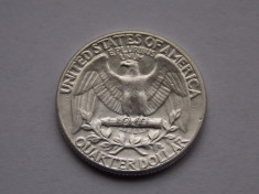 QUARTER DOLLAR 1964 -ARGINT-XF foto