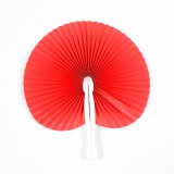 Evantai rosu cu maner alb