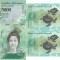 2 x 2017 ( 13 XII ) , 5,000 bol&iacute;vares ( P-97c ) - Venezuela - stare UNC