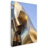 Tablou Muzeul Guggenheim, detaliu, Bilbao, Spain, gri 1370 Tablou canvas pe panza CU RAMA 40x60 cm