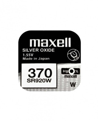 Baterie ceas Maxell SR920W V370 SR69 1.55V oxid de argint 1buc foto