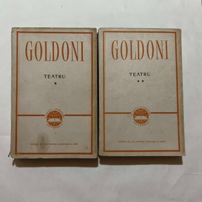 Carlo Goldoni - Teatru - 2 Vol. foto