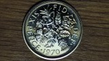 Anglia / Marea Britanie - moneda de colectie - 6 pence 1970 varianta PROOF - senzationala !