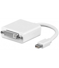 Cablu adaptor mini DisplayPort la DVI-I 24+5 PL alb Goobay foto