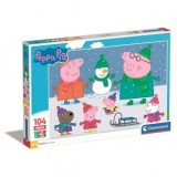 Puzzle Clementoni Peppa Pig: Zapada 104 piese maxi