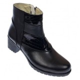 Oferta marimea 37 Ghete dama din piele naturala cu fermoar LMVS20N