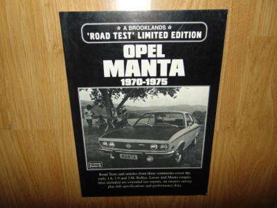 Opel Manta 1970-1975 - A Brooklands Road Test Limited Edition foto