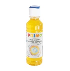 Lipici Morocolor Primo, pe baza de apa, galben transparent, 240 ml