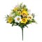 Buchet Flori Artificiale Anemone, 40cm, Galben, Multicolor