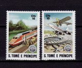 Cumpara ieftin ✅ 1982 Sao Tome-Principe " Expo.Fila. PhilexFrance '82 " , trenuri/avioane , serie , Michel 762/763 cota 15 &euro; ! , MNH