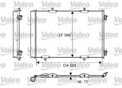 Condensator / Radiator aer conditionat CITROEN C3 I (FC) (2002 - 2016) VALEO 818015 foto