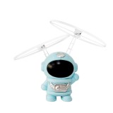Robot spatial zburator ZYTEQ&reg;️, jucarie interactiva, lumini LED, astronaut luminous, albastru