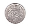 Moneda Portugalia 50 centavos 1968, stare foarte buna, curata, Europa, Cupru-Nichel