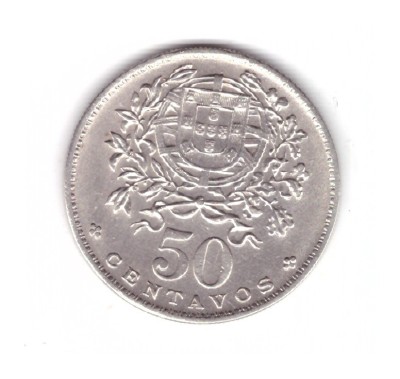 Moneda Portugalia 50 centavos 1968, stare foarte buna, curata foto