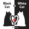 Carte pentru copii Black Cat &amp; White Cat de Claire Garralon, Carte cartonată, Contrast ridicat, Pentru sugari și copii mici, Dezvoltare vizuală