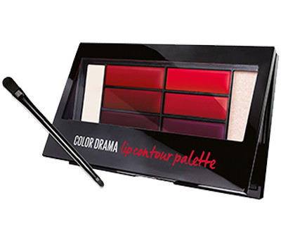 Paleta pentru buze Maybelline New York Color Drama lip contour palette 01 Crimson Vixen foto