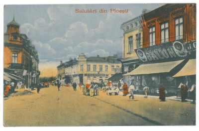 4696 - PLOIESTI, Market, Romania - old postcard, CENSOR - used - 1917 foto