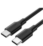 CABLU alimentare si date Ugreen, &quot;US286&quot;, Fast Charging Data Cable pt. smartphone, USB Type-C la USB Type-C 60W/3A, nickel plating, PVC, 2m, negru &quot;10