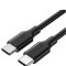 CABLU alimentare si date Ugreen, &quot;US286&quot;, Fast Charging Data Cable pt. smartphone, USB Type-C la USB Type-C 60W/3A, nickel plating, PVC, 0.5m, negru &quot;