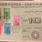 Certificat 10 Marci, cu timbre 1968