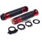 Set mansoane Leoshi 658 Titanium negru cu rosu