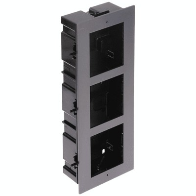 Rama montaj ingropat, 3 module, pentru Interfon modular - HIKVISION SafetyGuard Surveillance foto