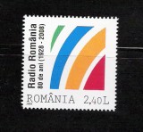 ROMANIA 2008 - SOCIETATEA ROMANA DE RADIODIFUZIUNE, MNH - LP 1820, Nestampilat