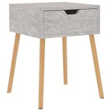 Cumpara ieftin Noptiera, gri beton, 40x40x56 cm, lemn prelucrat
