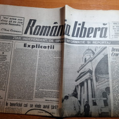 romania libera 17 martie 1992-art rapid bucuresti,interviu cornel dinu