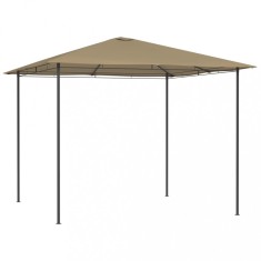 vidaXL Pavilion, gri taupe, 3x3x2,6 m, 160 g/m&sup2;
