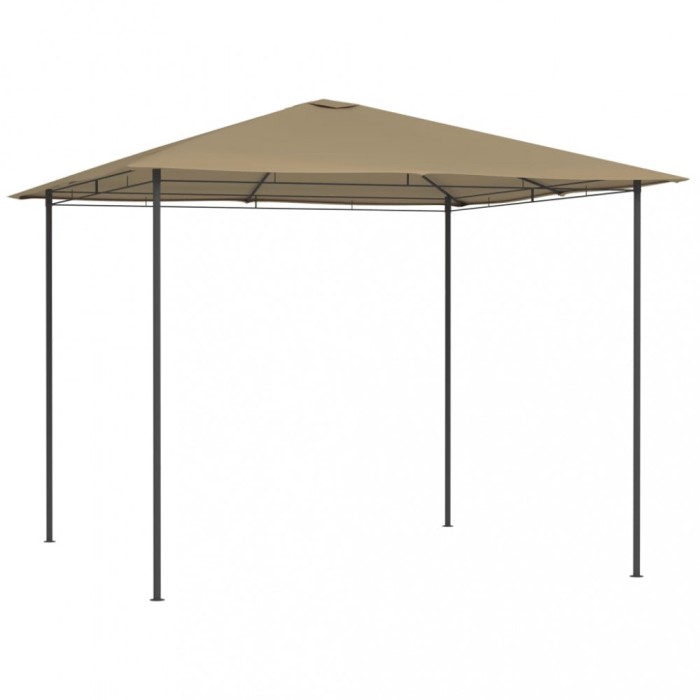 vidaXL Pavilion, gri taupe, 3x3x2,6 m, 160 g/m&sup2; 313609