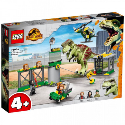 Lego jurassic world evadarea dinozaurului t rex 76944 foto